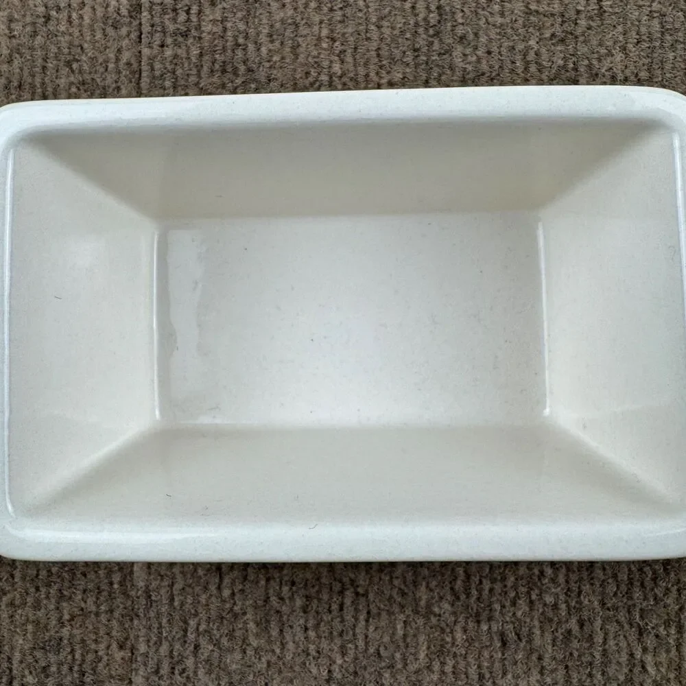 Nantucket Autumn-Themed Ceramic Mini Loaf Pan With Leaves